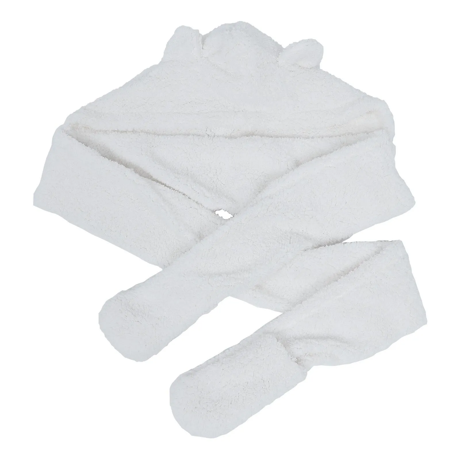 1pc 3 In 1 Hooded Scarf Hat Scarf Gloves Set Bear Hat Scarf Mittens Set