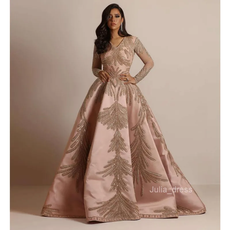2024 Nuevo uso de mujeres mangas calientes Vestido largo Banquete Sexy Vestido de noche rosa