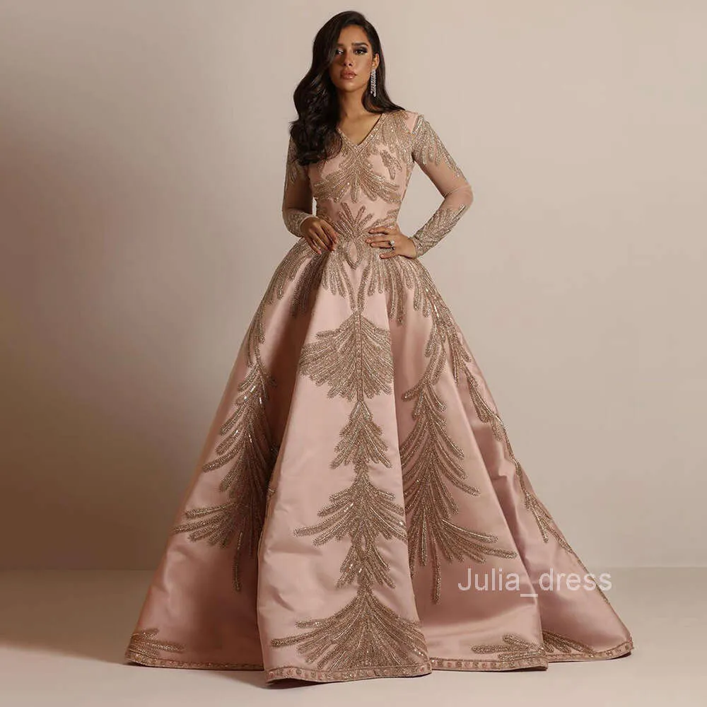 2024 Nuevo uso de mujeres mangas calientes Vestido largo Banquete Sexy Vestido de noche rosa