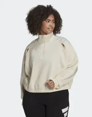 Adidas Sudadera Hyperglam Fleece (Tallas grandes)