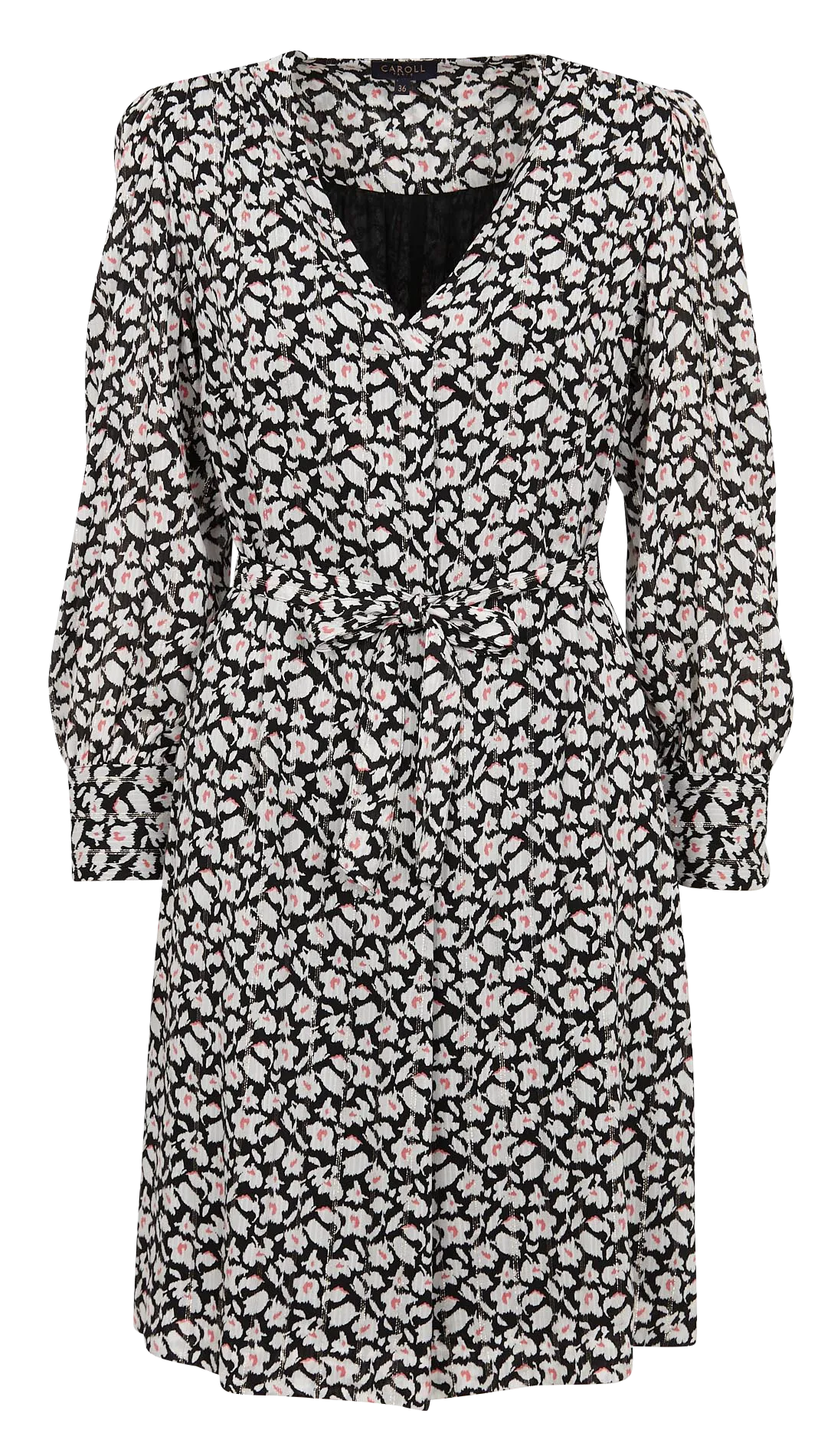 ALICE  VESTIDO CORTO ESTAMPADO EN NEGRO