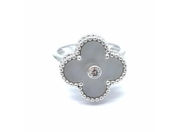 Anillo Alhambra de Van Cleef & Arpels Blanco 