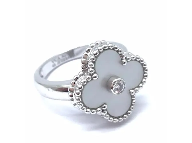 Anillo Alhambra de Van Cleef & Arpels Blanco 