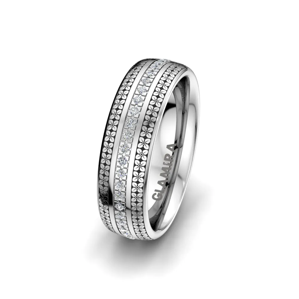 Anillo Boda Mujer Ornate Charm 6 mm