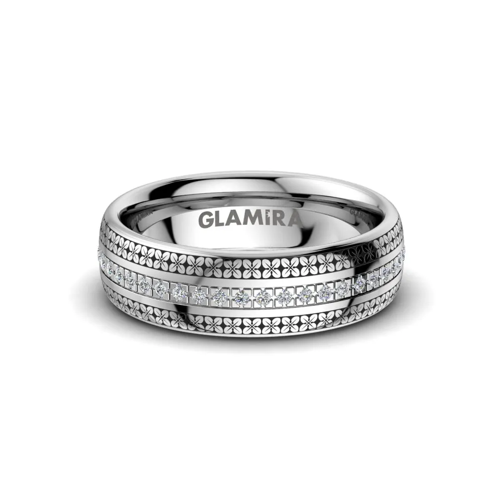 Anillo Boda Mujer Ornate Charm 6 mm