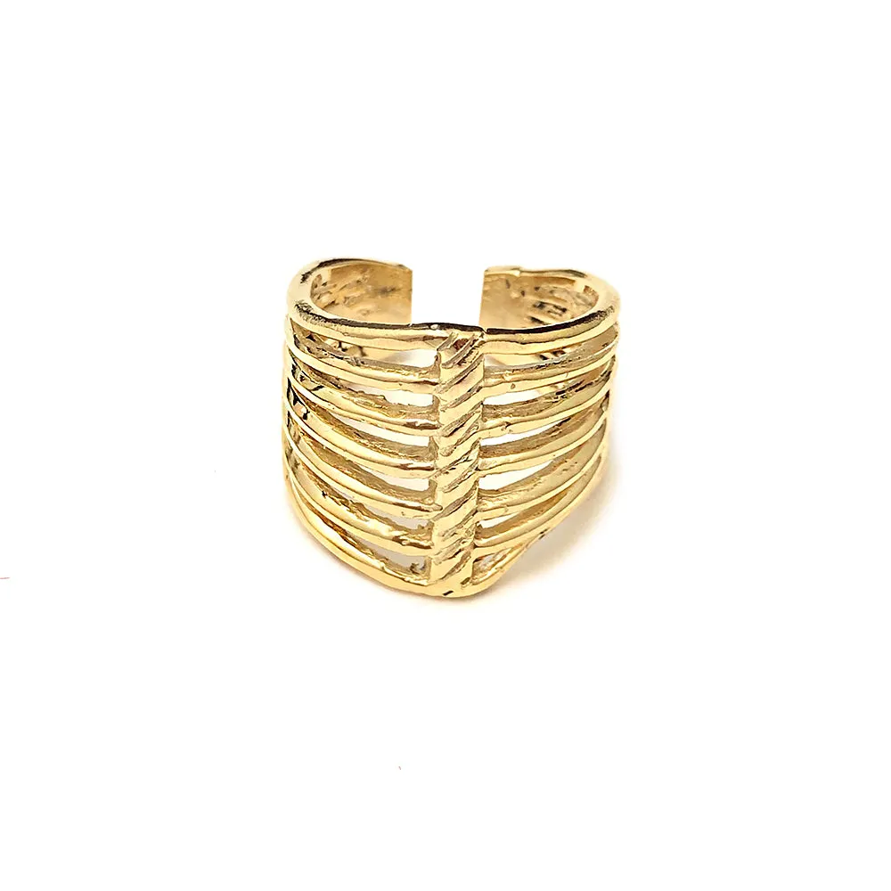 ANILLO CANASTO OVALADO  ORO