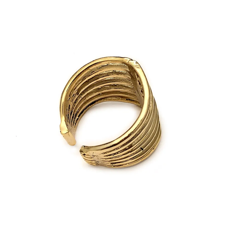 ANILLO CANASTO OVALADO  ORO