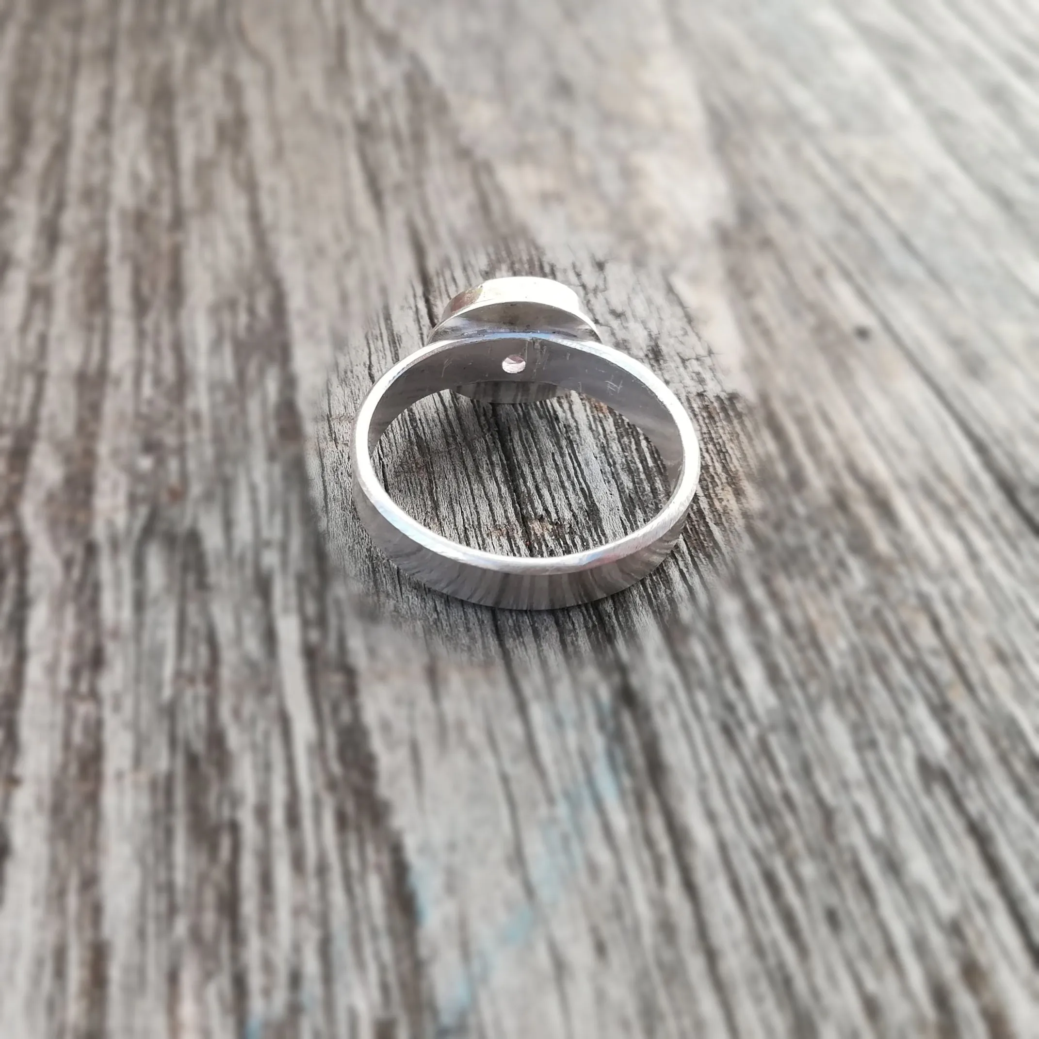 Anillo de Amatista Facetada y  Plata de Ley | Hecho a Mano Talla 19