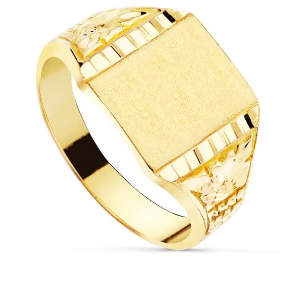 Anillo Oro Sello de Hombre