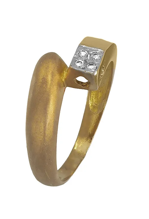 Anillo oro tu y yo con circonitas 185_1615