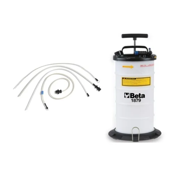 Aspirador manual y neumático de líquidos de 9,5 litros