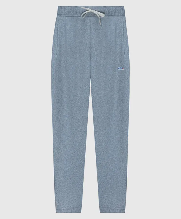 AUTRY Gray joggers with logo patch