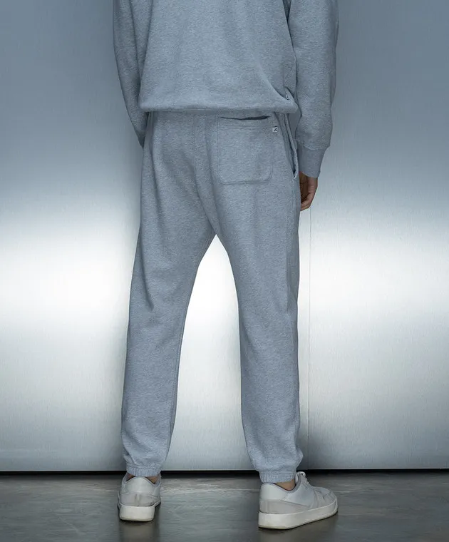 AUTRY Gray joggers with logo patch