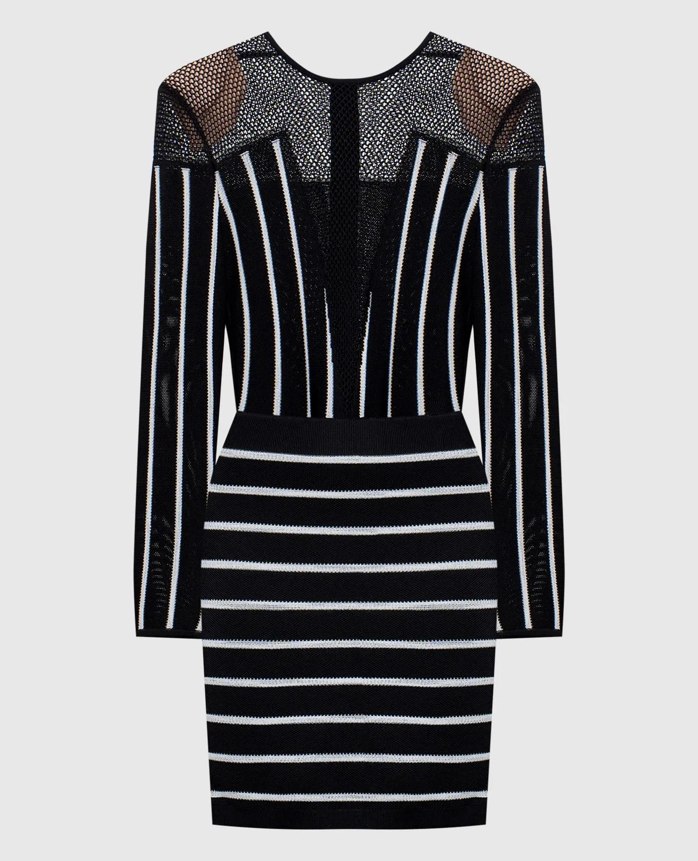 Balmain Black striped dress