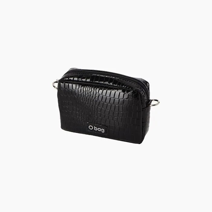 Bolsa interna extra bag negra estampado brillante coco O pocket