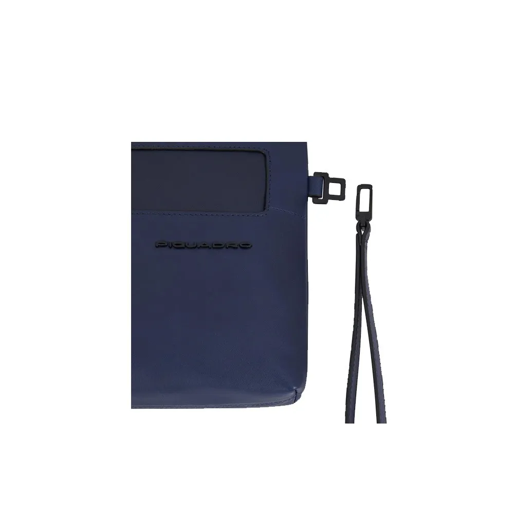 Bolso de Mano de Piel Piquadro AC6169W119R/BLU Color Marino