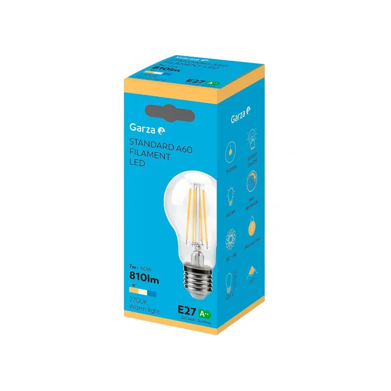 Bombilla Led Filamentos Esférica Garza