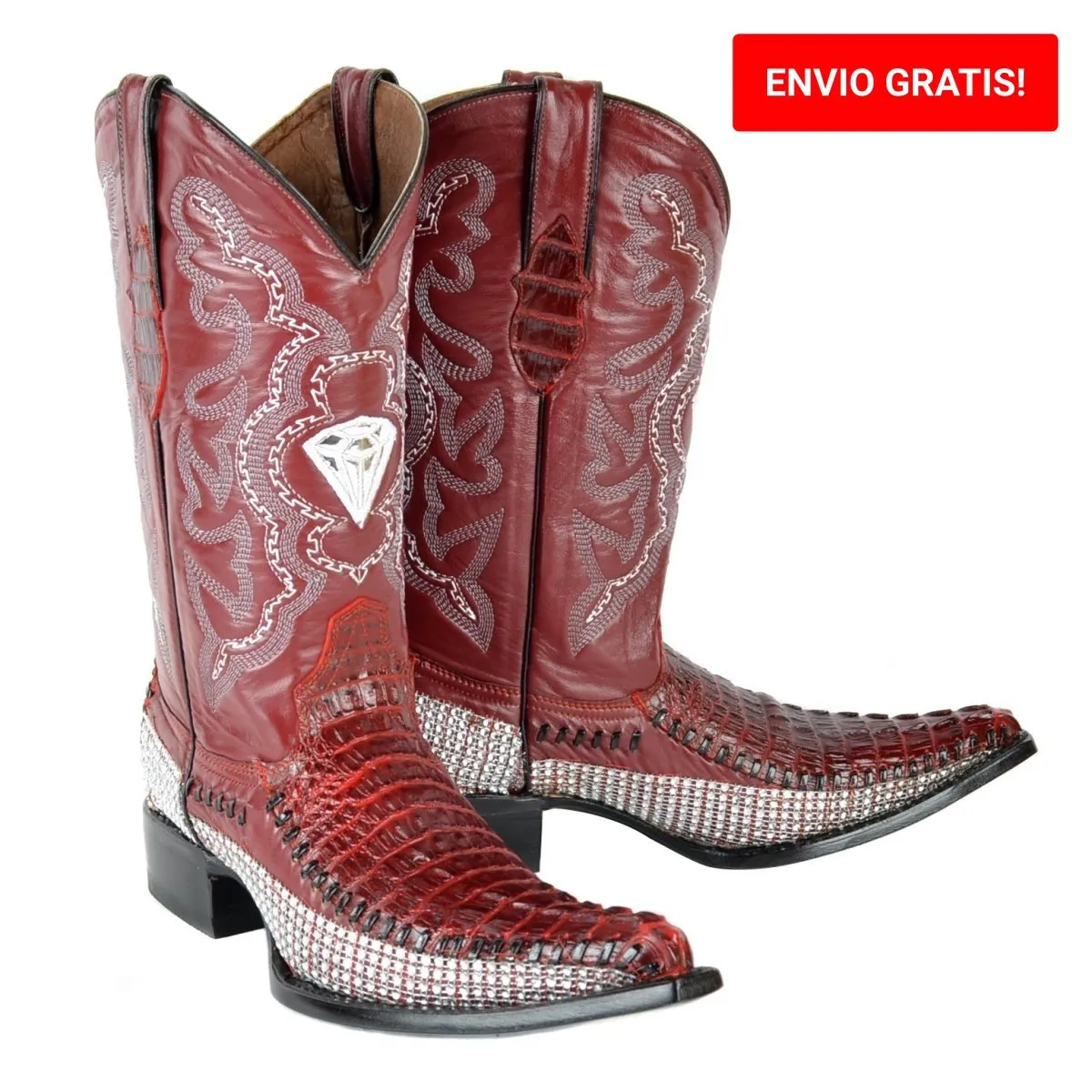 BOTAS DE COCODRILO GRABADA COCO DIAMANTE WD104