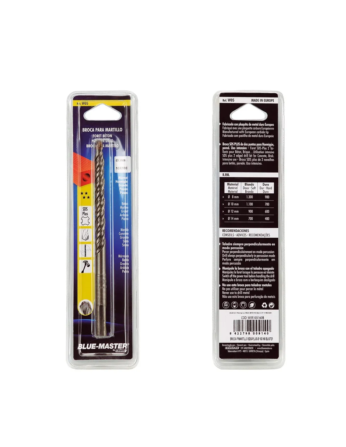 BROCA P/MARTILLO SDSPLUS 7X110 BLISTER