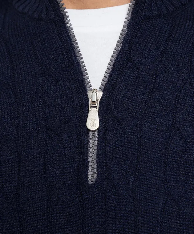Brunello Cucinelli Blue cashmere jumper
