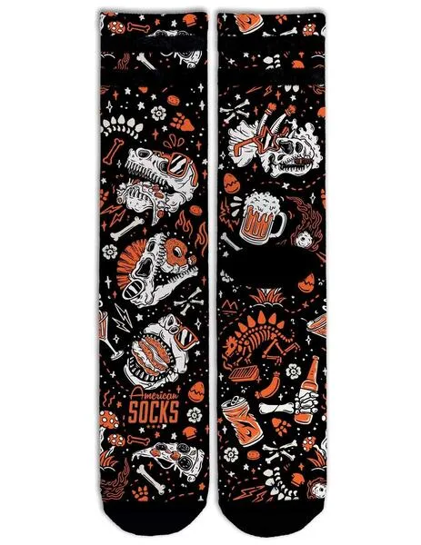 CALCETINES AMERICAN SOCKS MID HIGH  SLICK DINOS