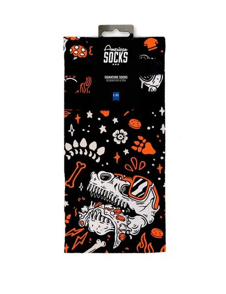 CALCETINES AMERICAN SOCKS MID HIGH  SLICK DINOS