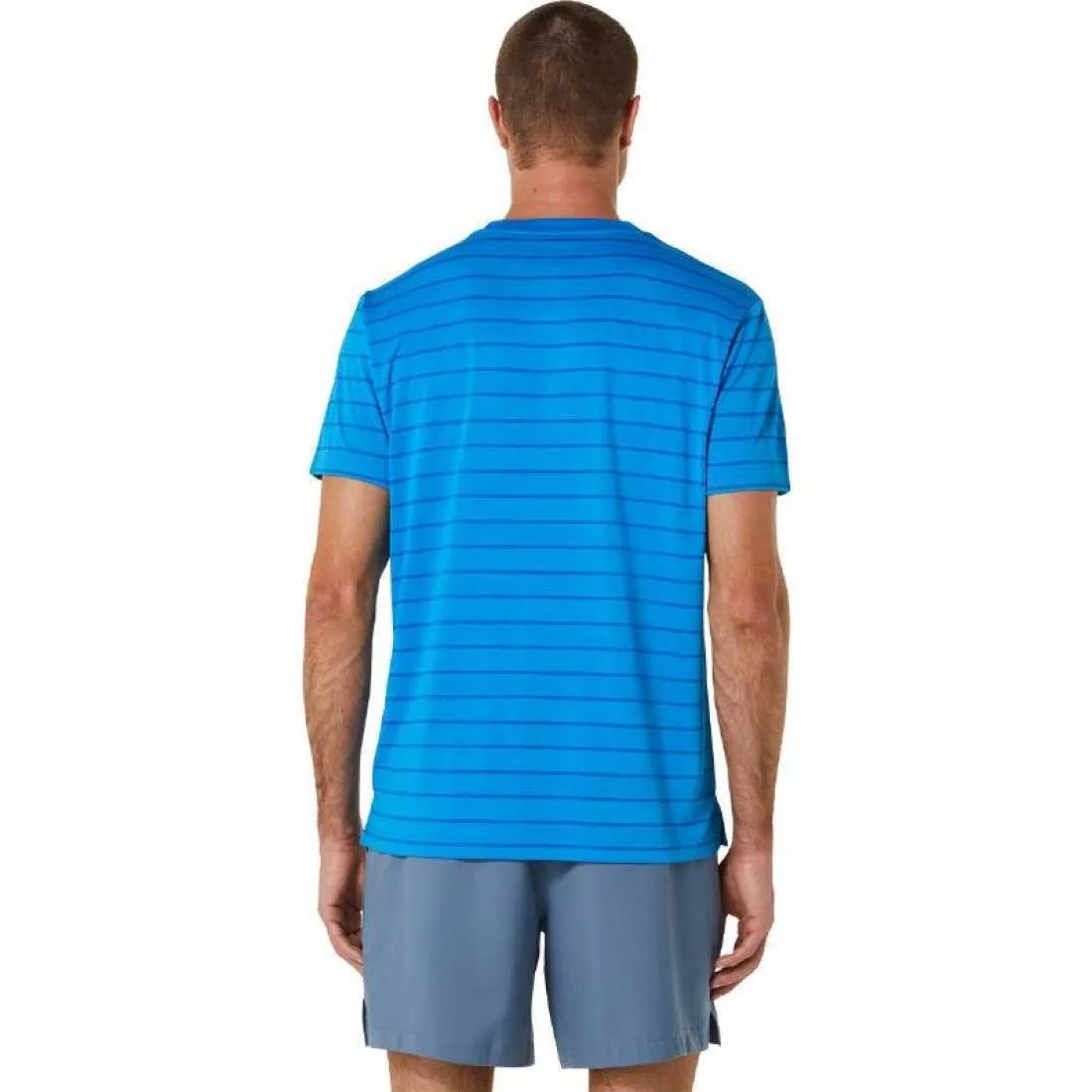 Camiseta Asics Court Stripes SS Azul | Asics