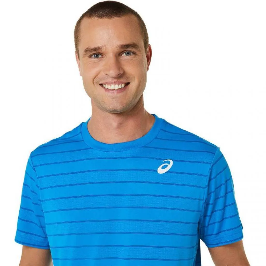 Camiseta Asics Court Stripes SS Azul | Asics