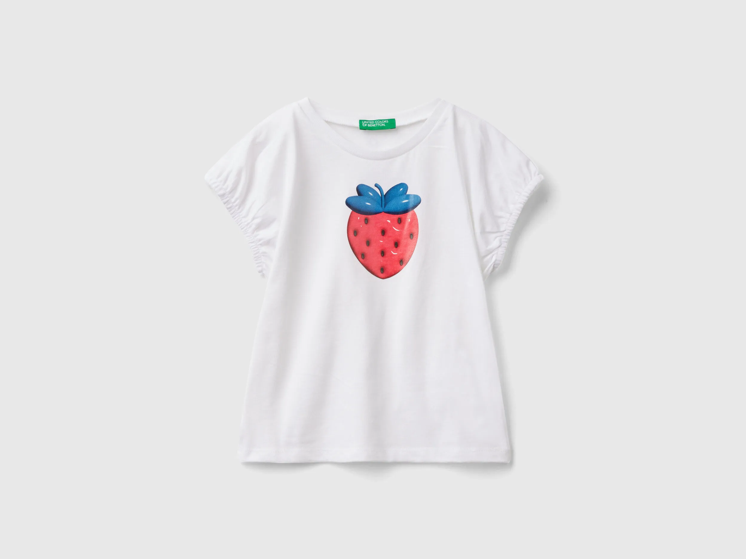 Camiseta con estampado de efecto abullonado