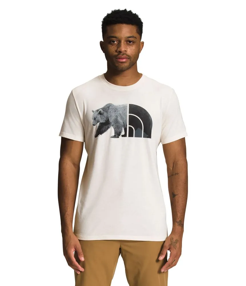 Camiseta S/S Triblend Bear Tee Beige Hombre The North Face