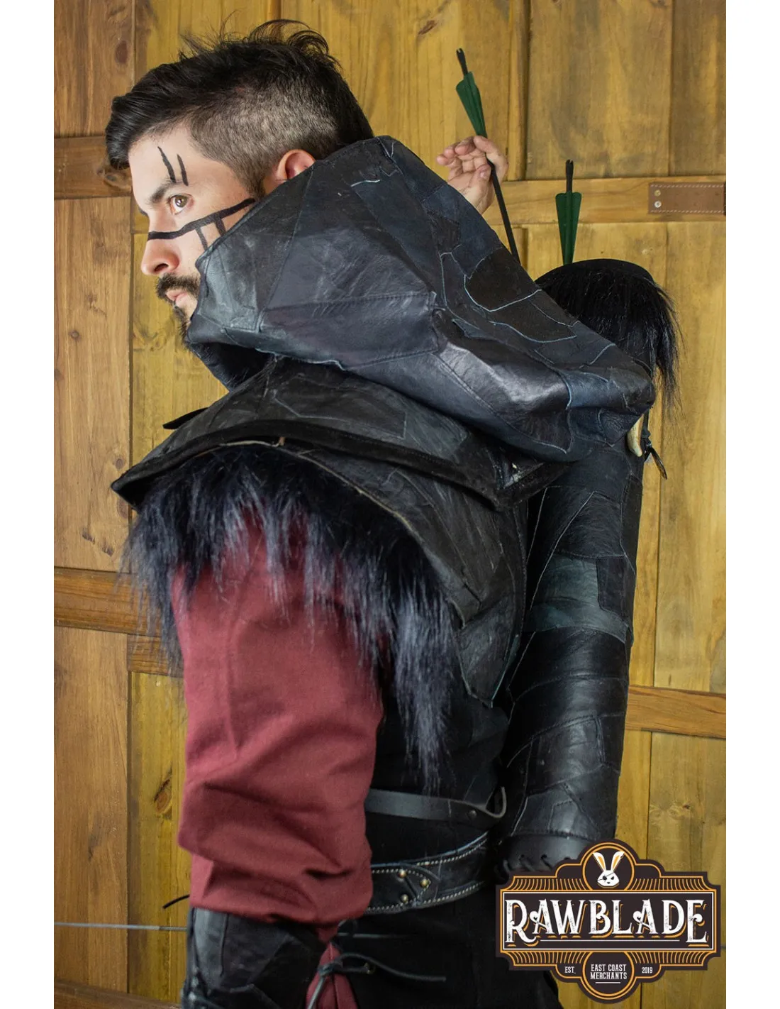 CARCAJ DE CAZADOR AJUSTABLE  NEGRO
