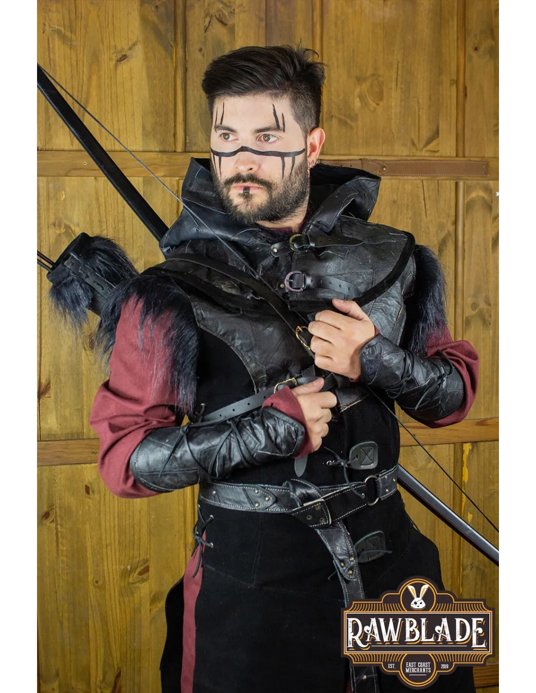 CARCAJ DE CAZADOR AJUSTABLE  NEGRO