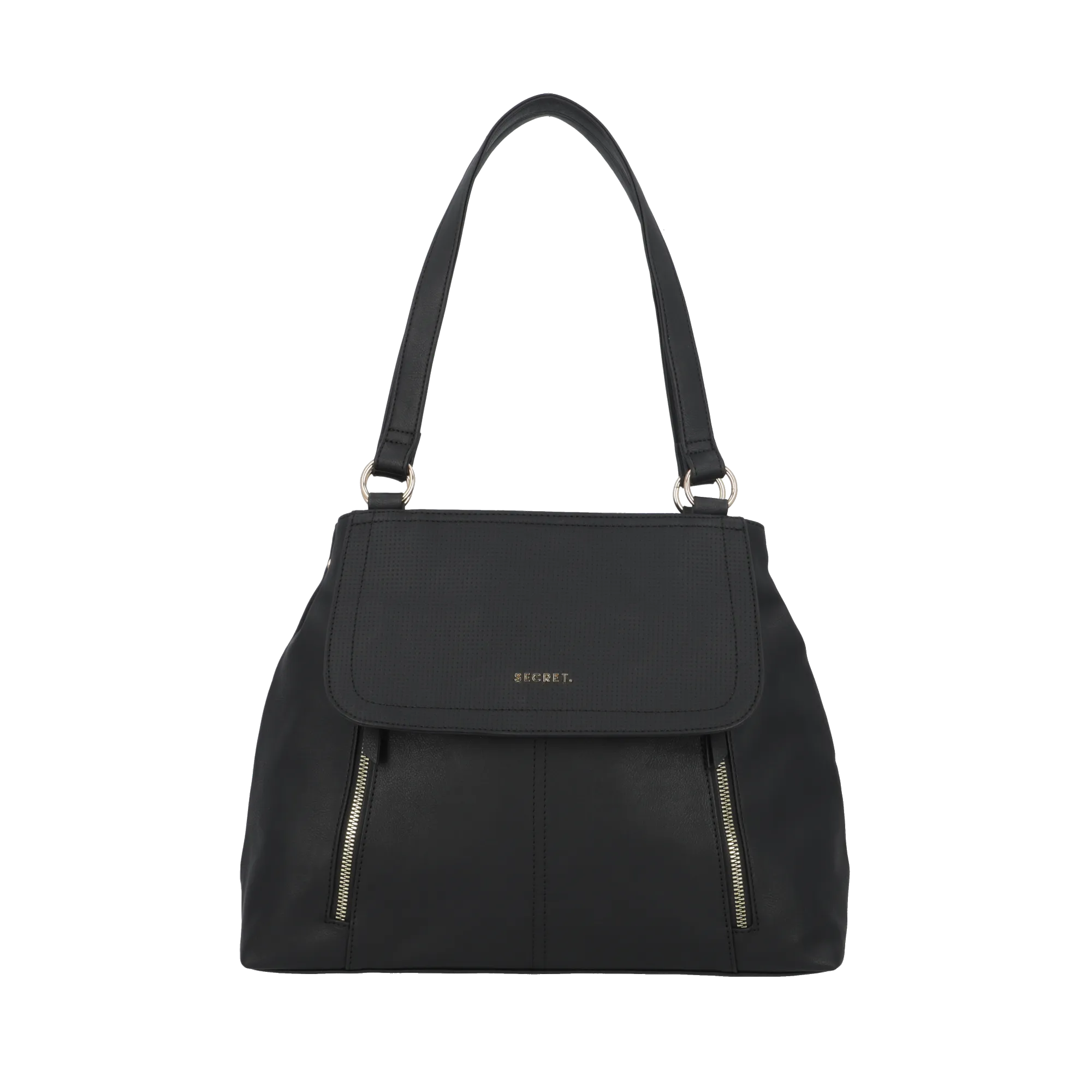 Cartera de hombro Melbourne negra L