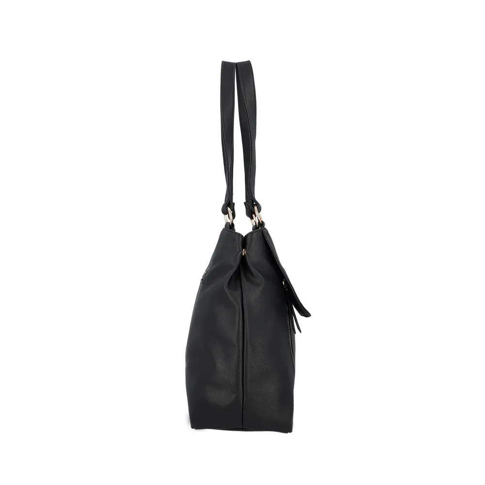Cartera de hombro Melbourne negra L