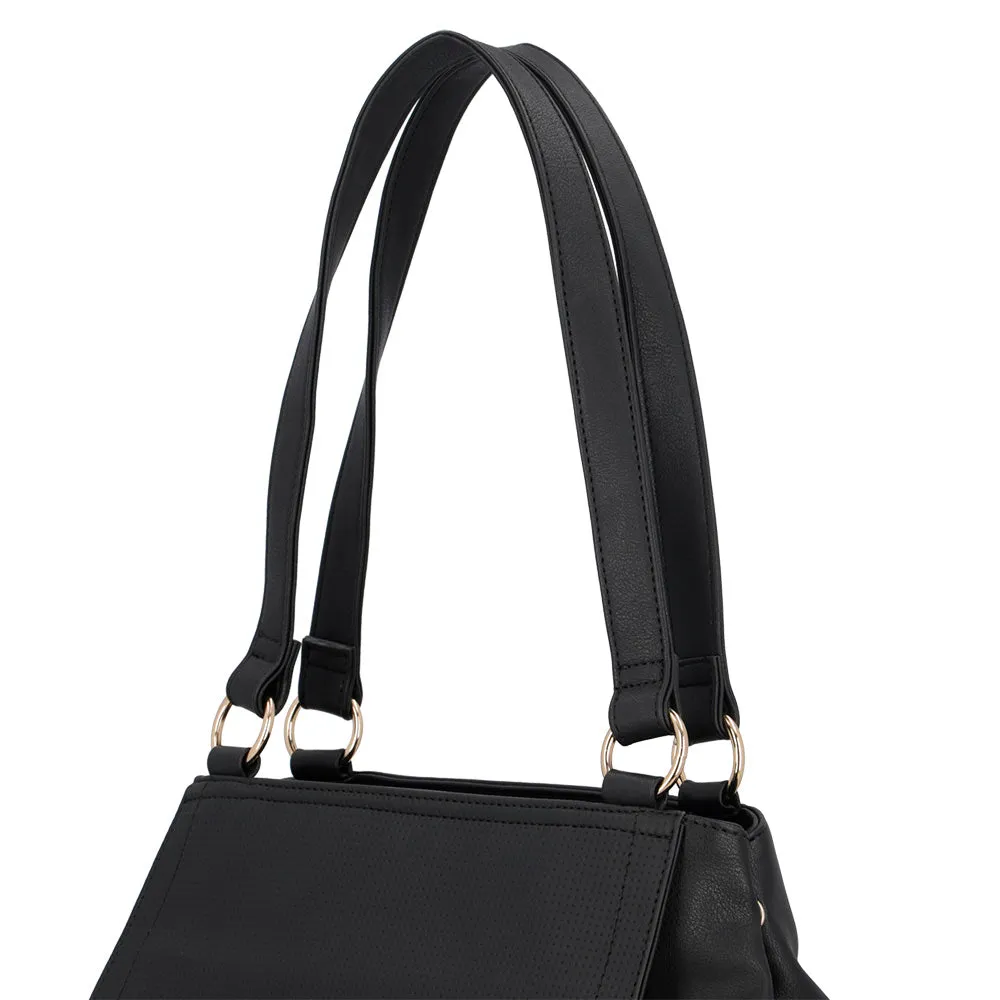 Cartera de hombro Melbourne negra L