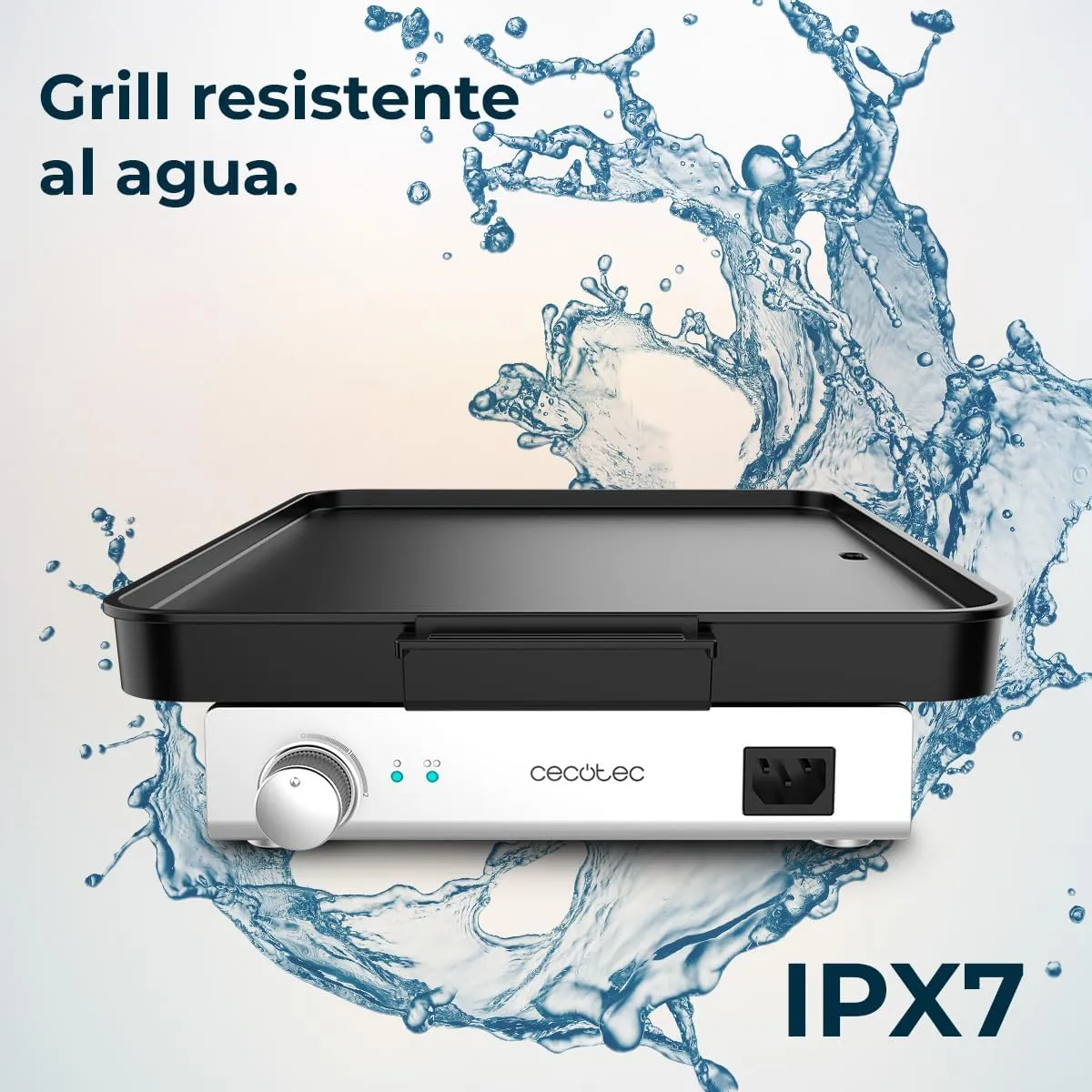 Cecotec Plancha de Asar Eléctrica con Piezas Magnéticas Desmontables Magnet 1800. Plancha de Cocina Grill con 1800W  Aluminio Co