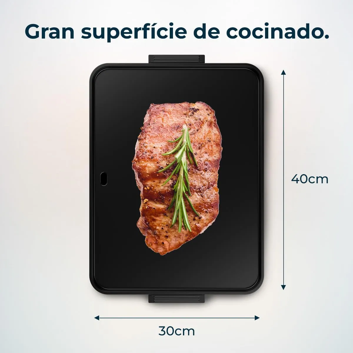 Cecotec Plancha de Asar Eléctrica con Piezas Magnéticas Desmontables Magnet 1800. Plancha de Cocina Grill con 1800W  Aluminio Co