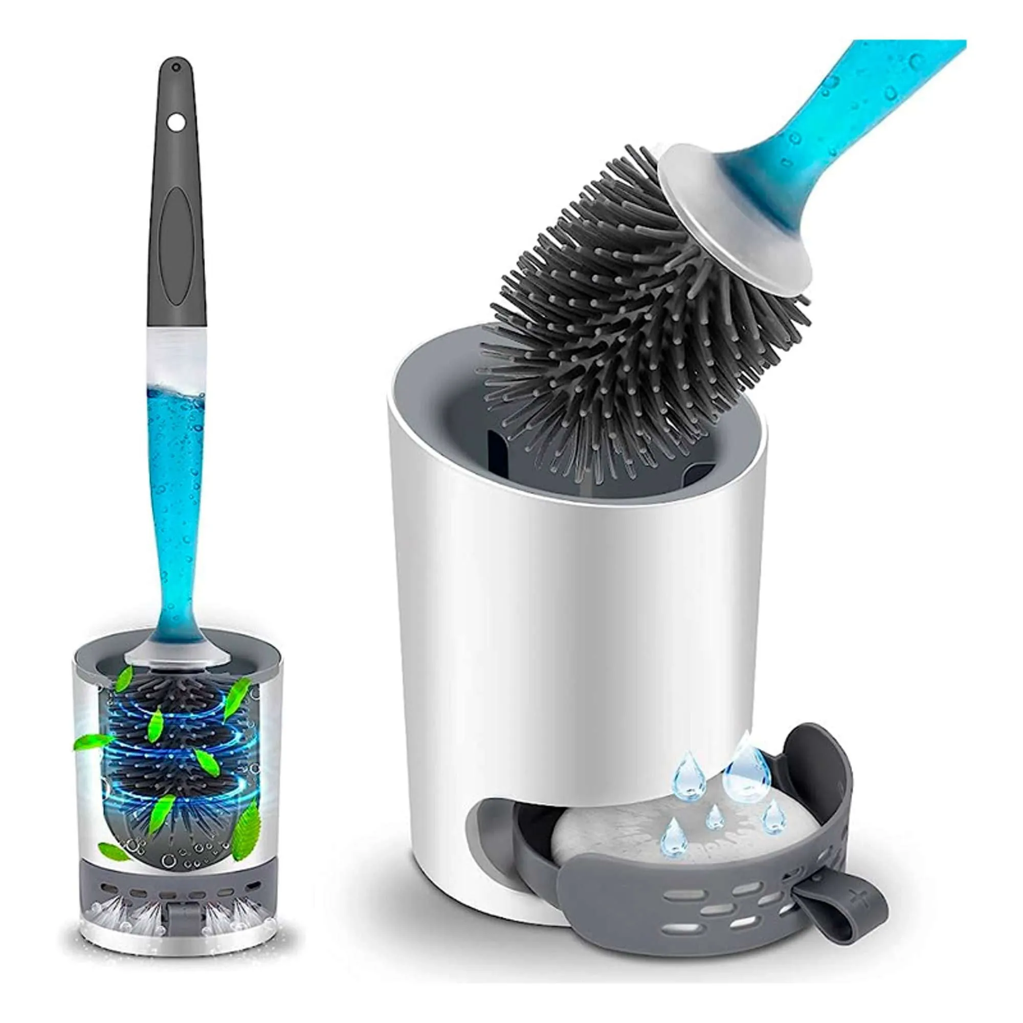 Cepillo Para Inodoro Con Dispensador De Jabón