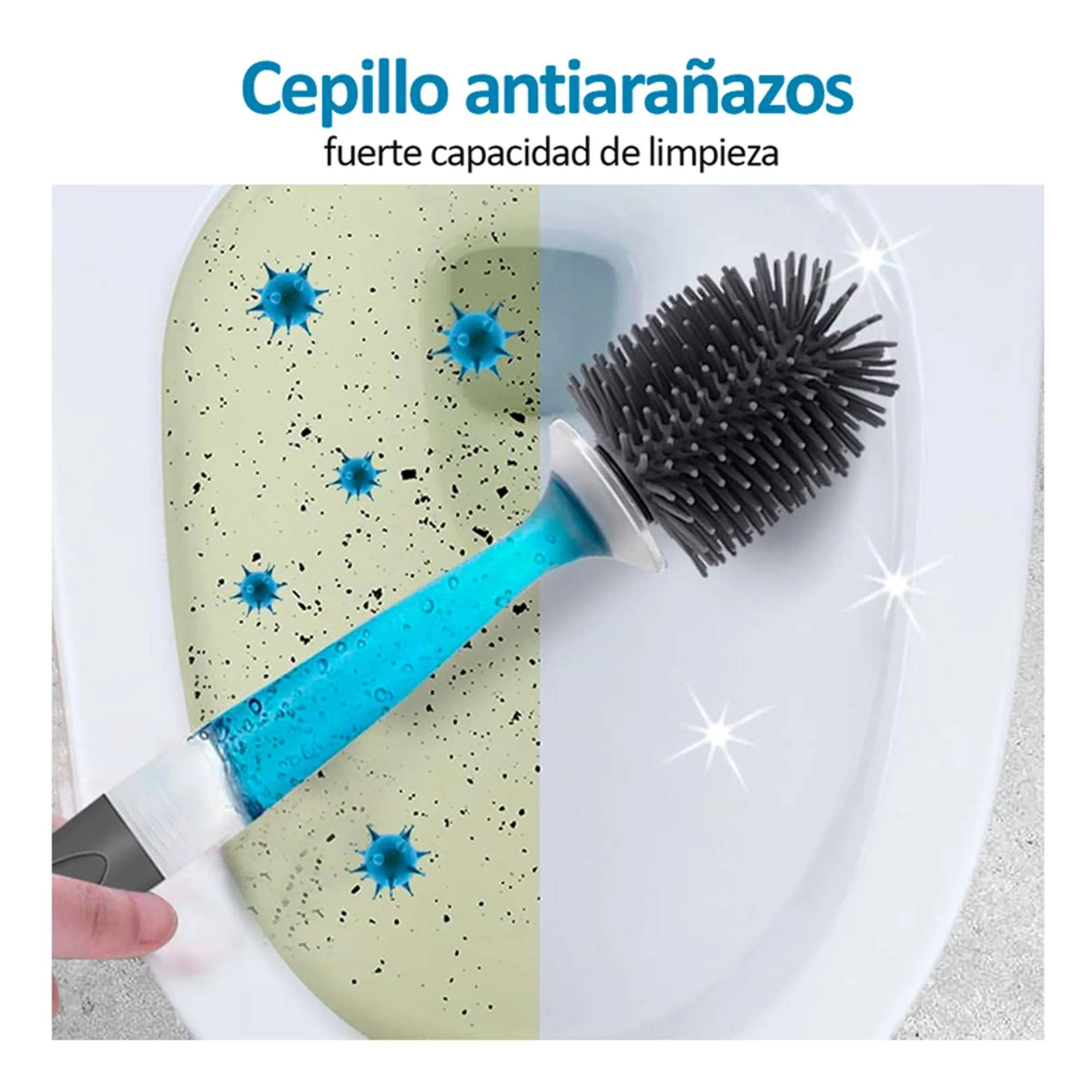 Cepillo Para Inodoro Con Dispensador De Jabón