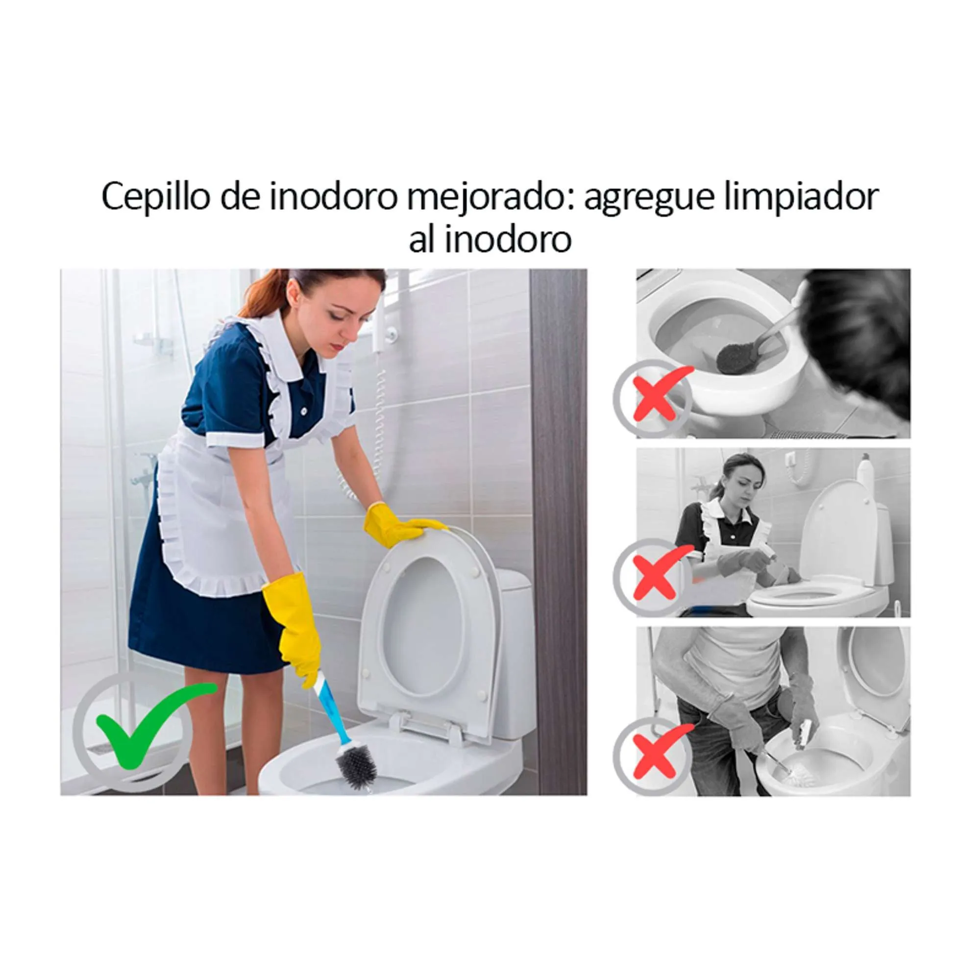 Cepillo Para Inodoro Con Dispensador De Jabón