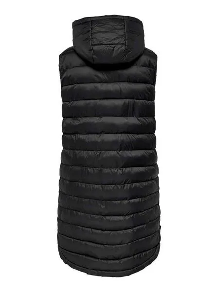 Chaleco Only Melody Negro Oversize Para Mujer
