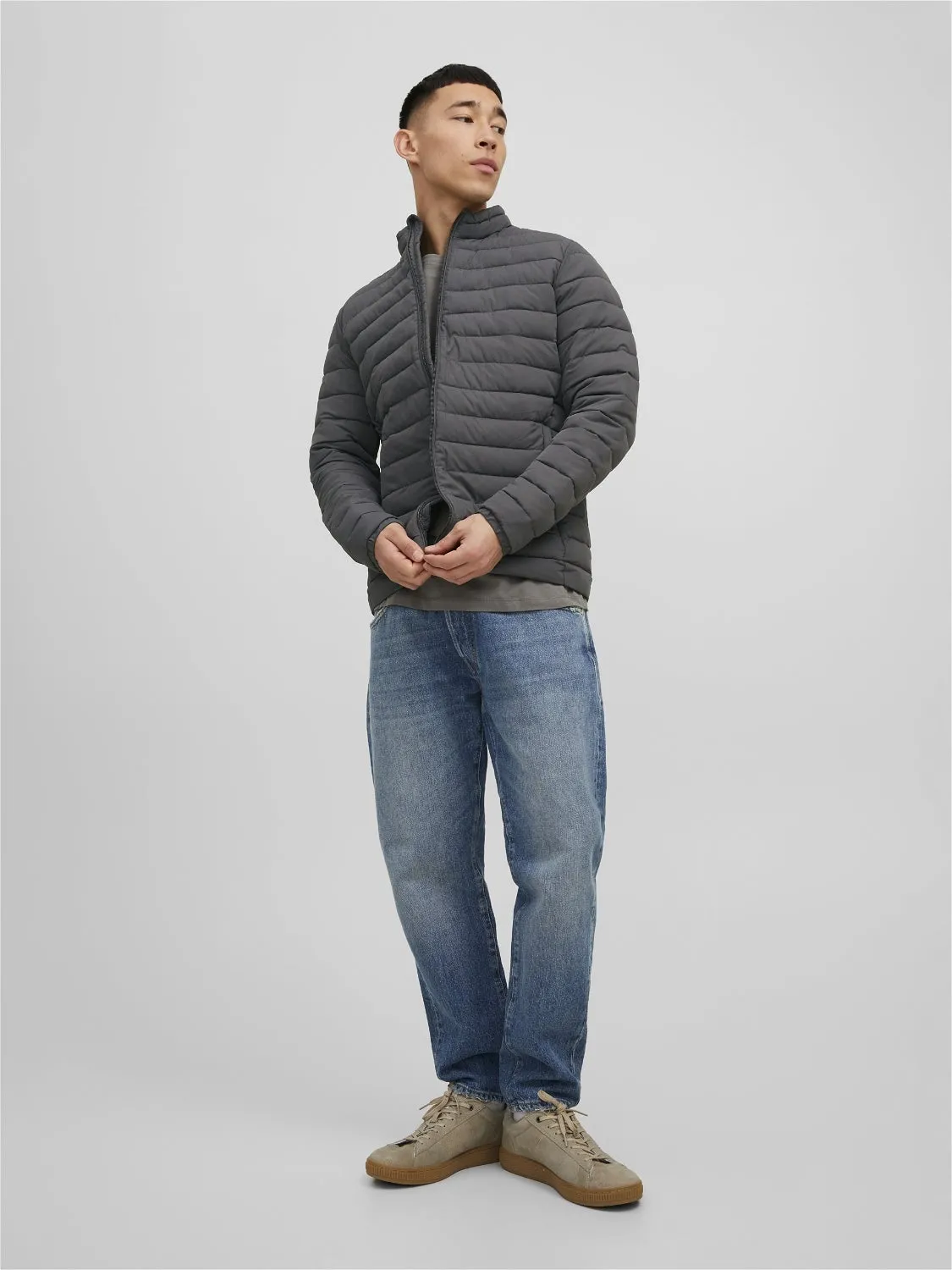 Chaqueta corta acolchada | Gris oscuro | Jack & Jones®