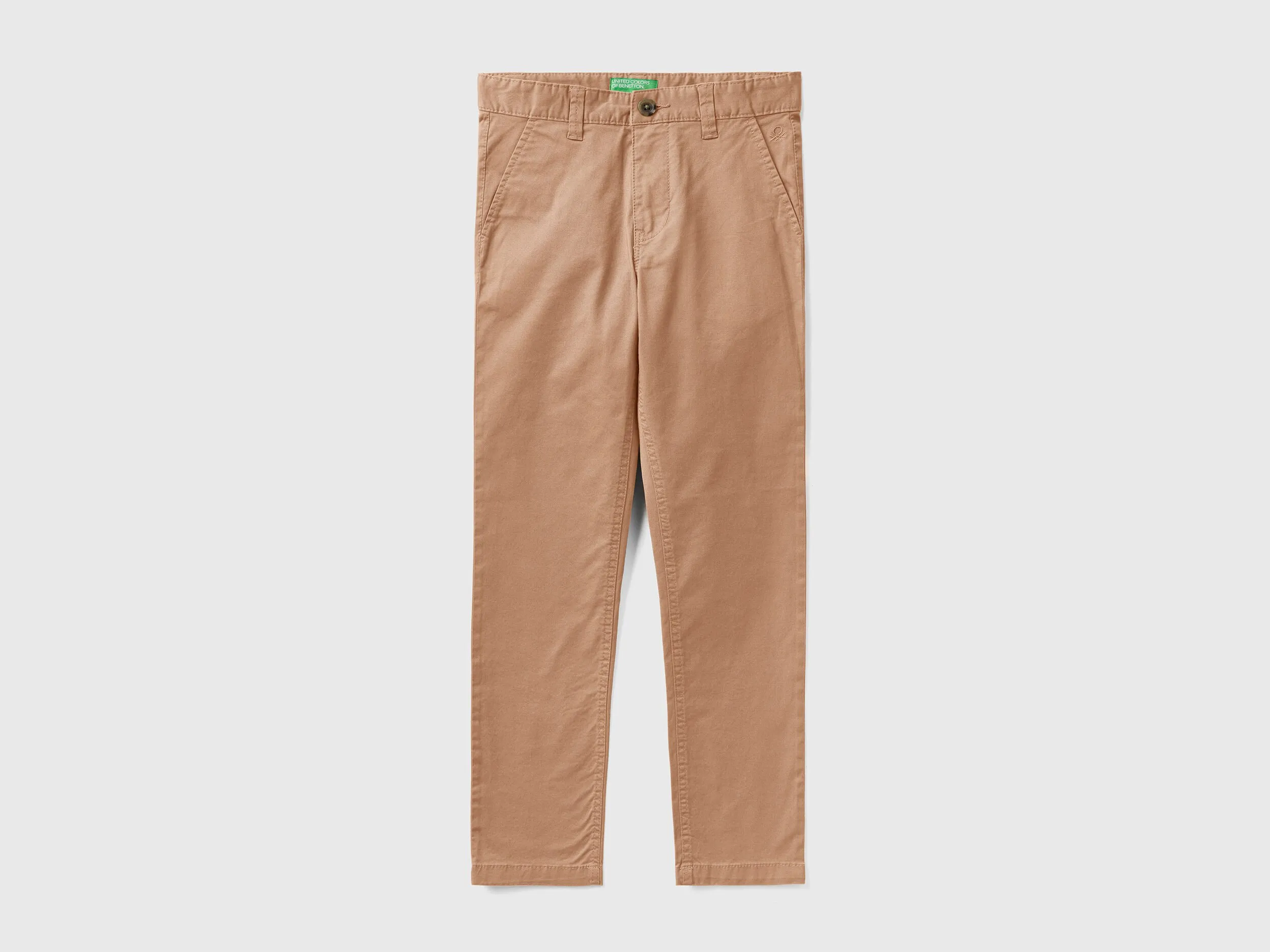 Chinos slim fit de algodón elástico
