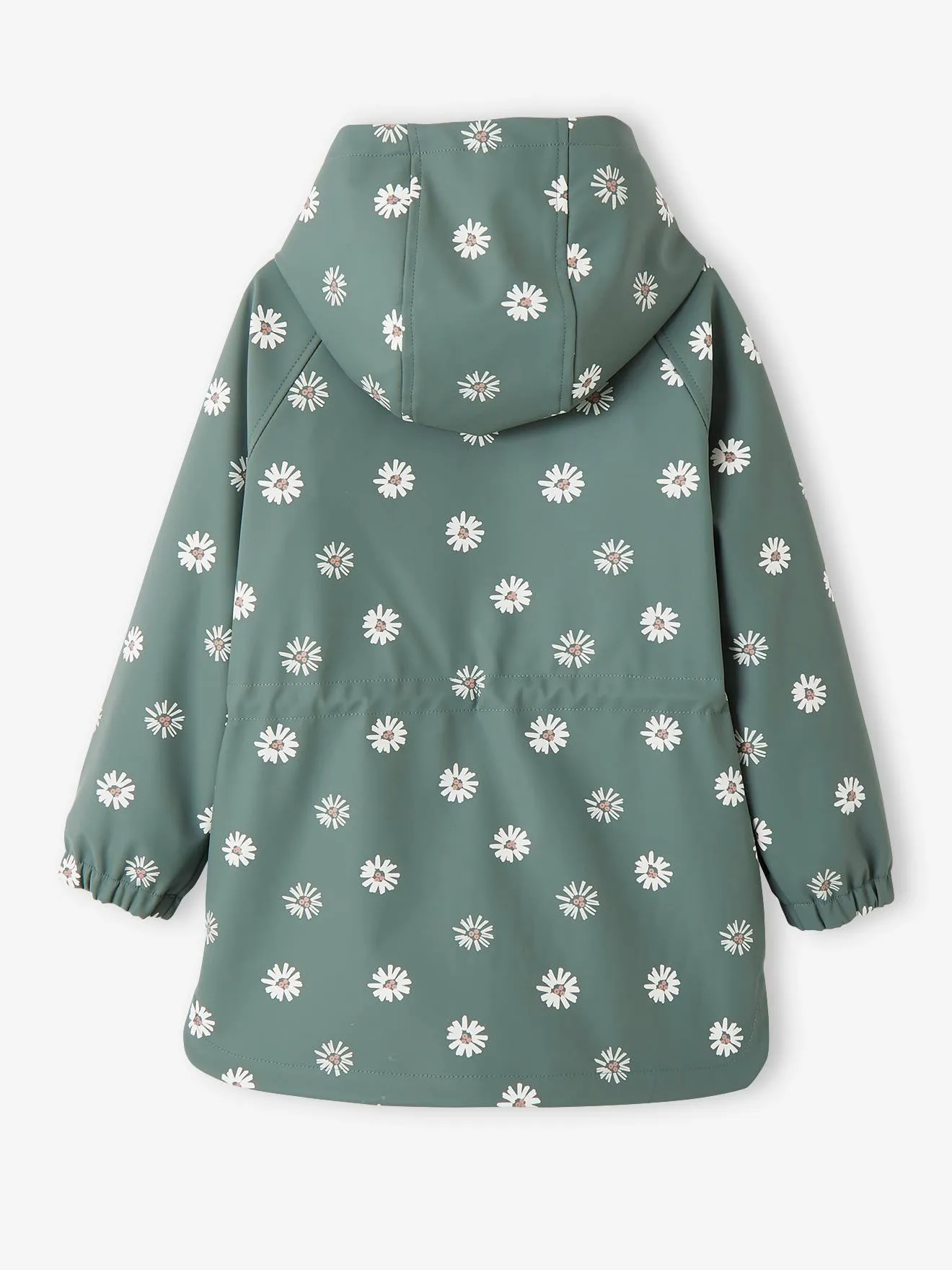 Chubasquero con capucha y lunares mágicos, para niña