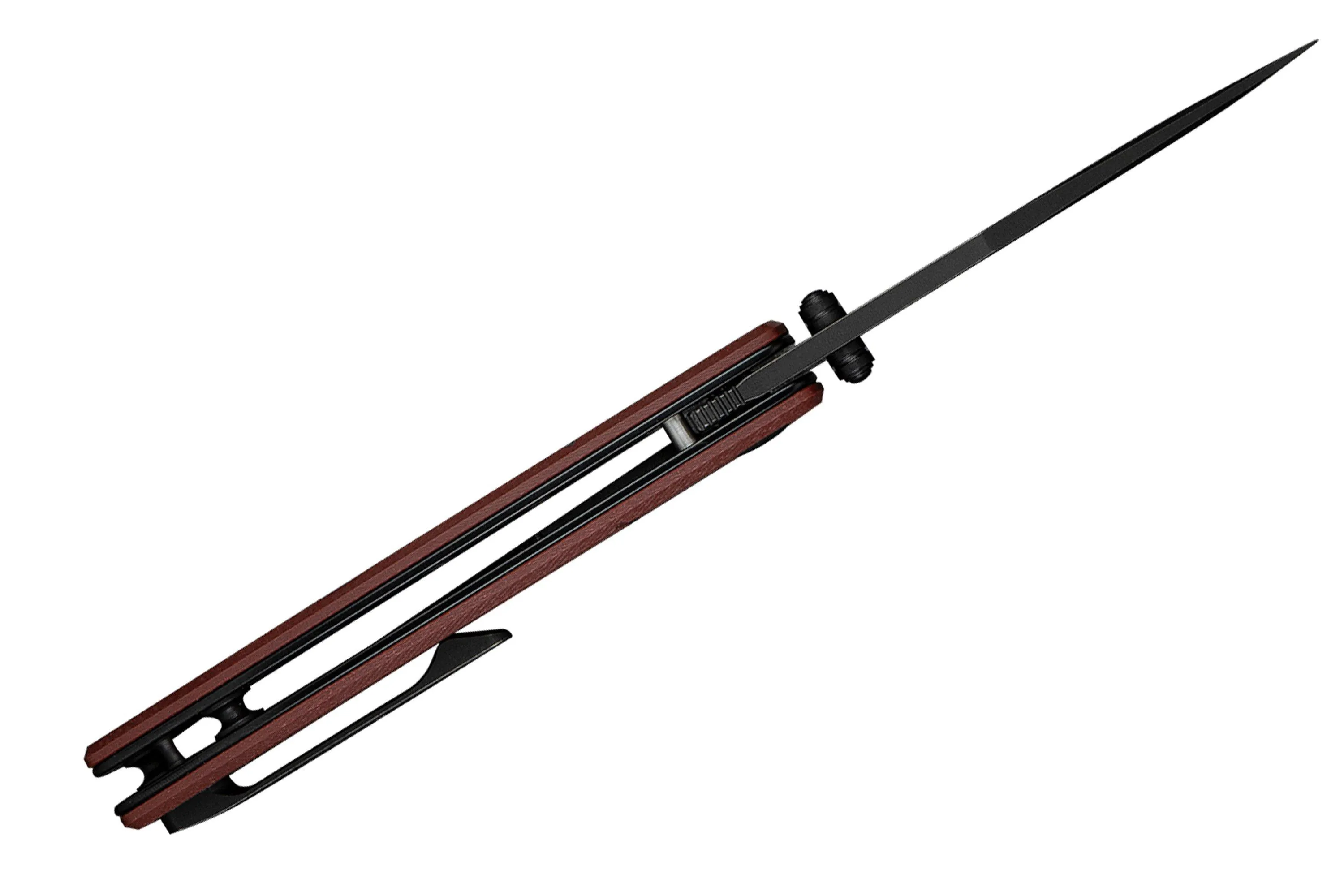 CIVIVI CLINGMAN C230652 BLACK STONEWASHED NITROV BURGUNDY G10, NAVAJA, DISEñO DE TAYLOR MARTIN