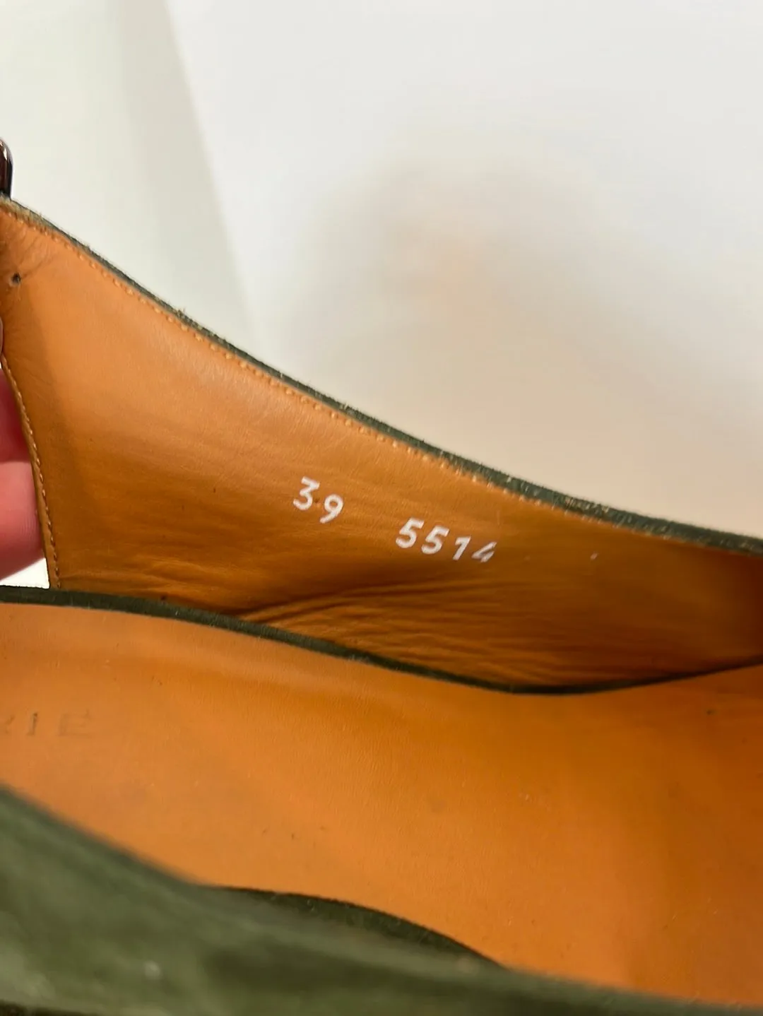 CLERGERIE. Sandalias plataforma verde  T.39