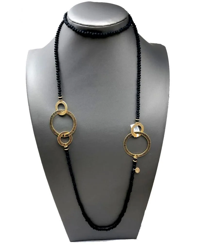 COLLARES NEGROS LARGOS Y FINOS MUY BONITOS PARA OUTFIT DE DIA