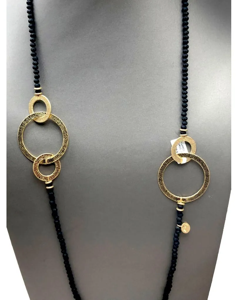 COLLARES NEGROS LARGOS Y FINOS MUY BONITOS PARA OUTFIT DE DIA