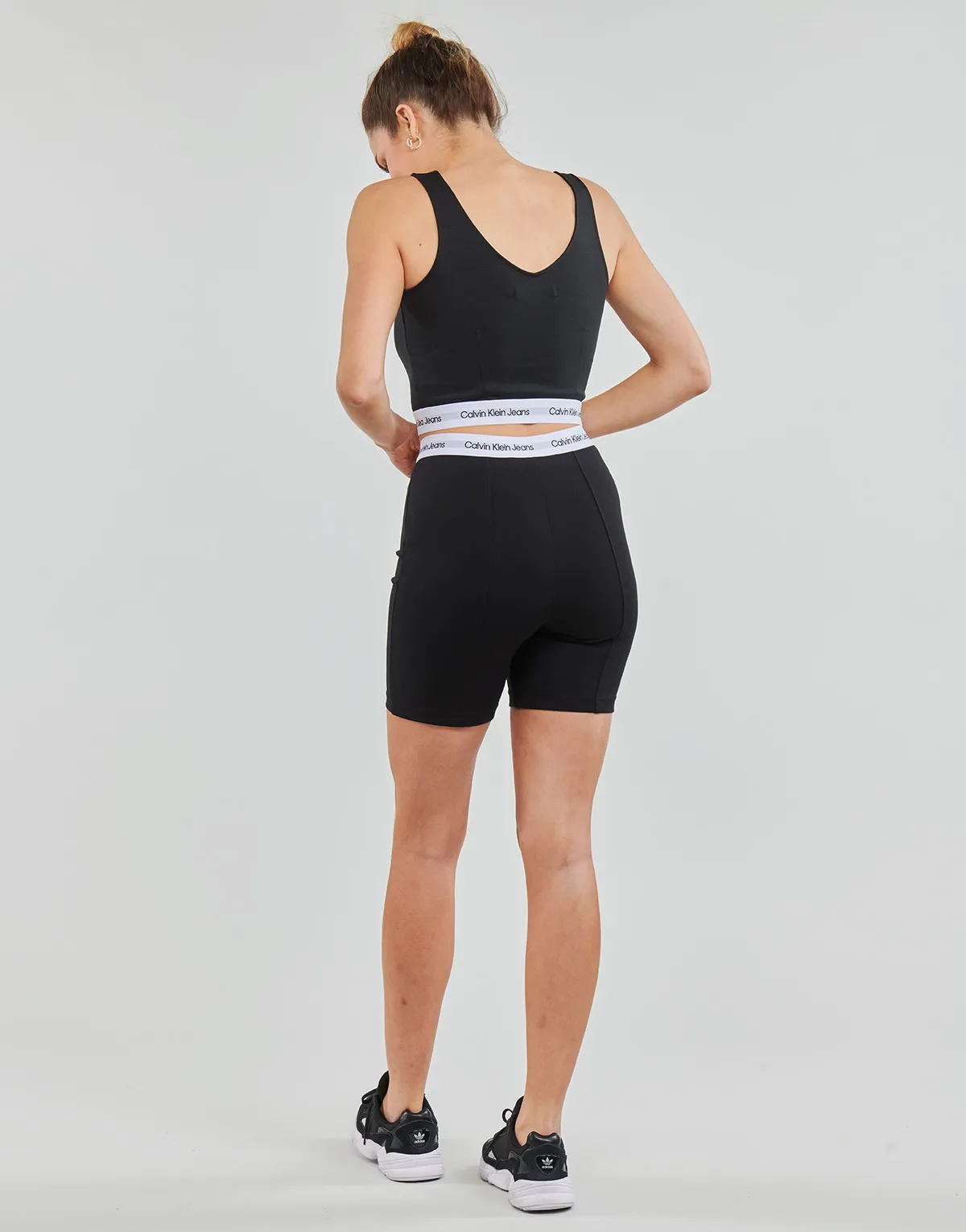 CONTRAST TAPE MILANO STRAPPY TOP
