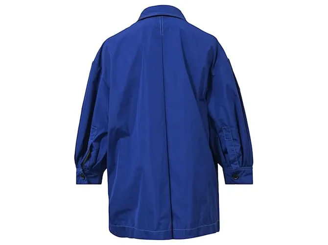 Cortavientos Marni Logo en nylon azul 